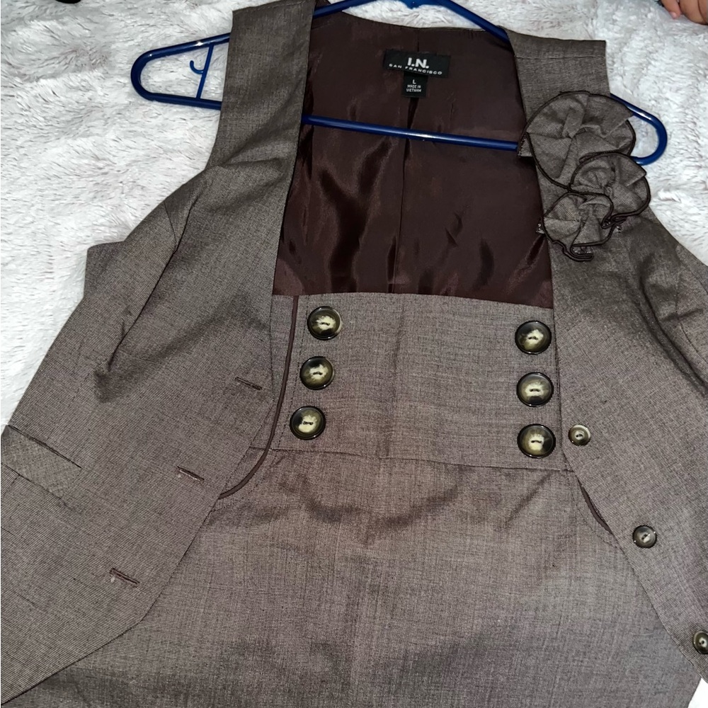 I.N. San Francisco skirt suit set (juniors)